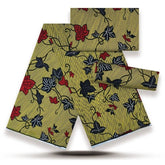 African Fabrics Wax 100% Cotton Wax Prints Good Quality Wax Loincloth For Women Dress 6 Yards - Free Delivery Worldwide only at Flexi Africa