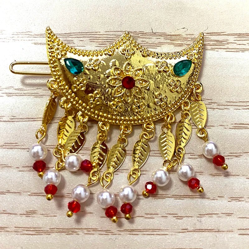 Buy Emerald Ethiopian Hair Clip: Elegant Hbanasha Hairpin for Brides - Perfect Wedding Gift for only $8.78 at Flexi Africa!