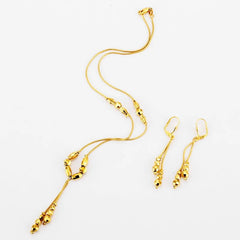 Buy Gold Color Necklace & Earring Set for Women/Girls – Ethiopian & African Charm Jewelry for only $7.32 at Flexi Africa!
