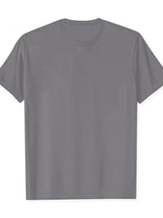 Men's Africa Outline Colorful Geometric Print T-Shirt - Soft 100% Cotton Loose Fit Casual Tee for Gym, Sports & Daily Wear