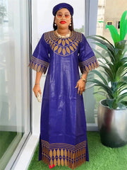 Buy Wedding Party Evening Gown African Clothing Plus Size Robes Dashiki Embroidery Dress for only $51.33 at Flexi Africa!