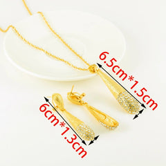 Trendy Fashion Jewelry Set for Women: Necklace & Earrings - Weddings & Parties - Free Delivery Worldwide only at Flexi Africa