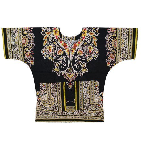 100% Cotton African Print Dashiki Unisex Clothing Bold and Colorful Loose T-shirts - Flexi Africa - Free Delivery Worldwide