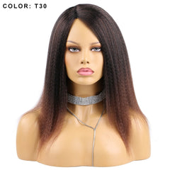 14" Natural - Looking Yaki Hair Wig for African Women - Free Delivery Worldwide only at Flexi Africa