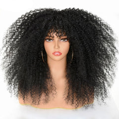 18" Synthetic Fibre Glueless Cosplay Hair Regular Wig Curly Short - Free Delivery Worldwide only at Flexi Africa