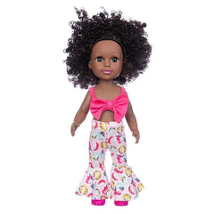 1PC African Black Baby Toy - 35cm Rubber Multi Style Explosion Head Baby Doll in Black Skin - Flexi Africa Worldwide Postage