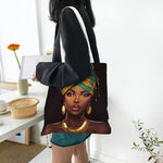 1PC Vibrant African Print Tote Bag - Canvas Shoulder Bag for Women - Free Delivery Worldwide only at Flexi Africa