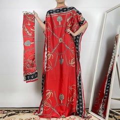 2PC Set of Fashionable Dashiki Robes - Printed Loose Dresses with Luxurious Fabric for Women - Free Delivery Worldwide