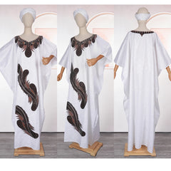 African Clothes for Women African Dashiki Robe Bazin Design Wedding Party Dresses - Free Worldwide only at Flexi Africa