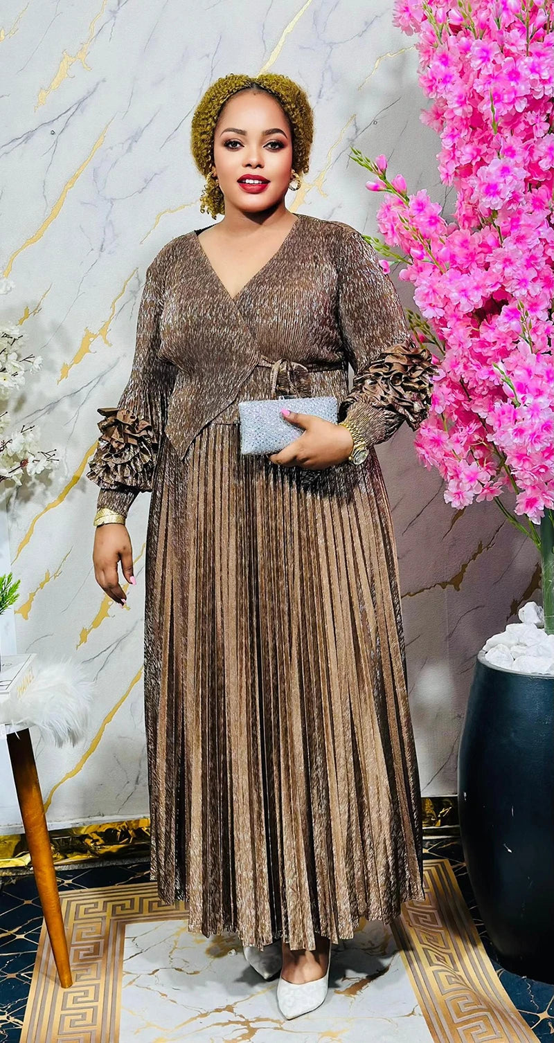 Elegant Traditional African Dresses for Women – Dashiki Kaftan Evening Robe, African Fashion Outfit