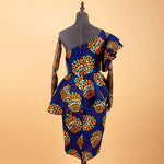 African 2 Piece Set for Women Crop Top + Print Skrit Set Ankara Clothing Dashiki Outfits Blouse Shirt Midi Skirt Casual S1926100 - Free Delivery Worldwide only at Flexi Africa
