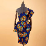 African 2 Piece Set for Women Crop Top + Print Skrit Set Ankara Clothing Dashiki Outfits Blouse Shirt Midi Skirt Casual S1926100 - Free Delivery Worldwide only at Flexi Africa