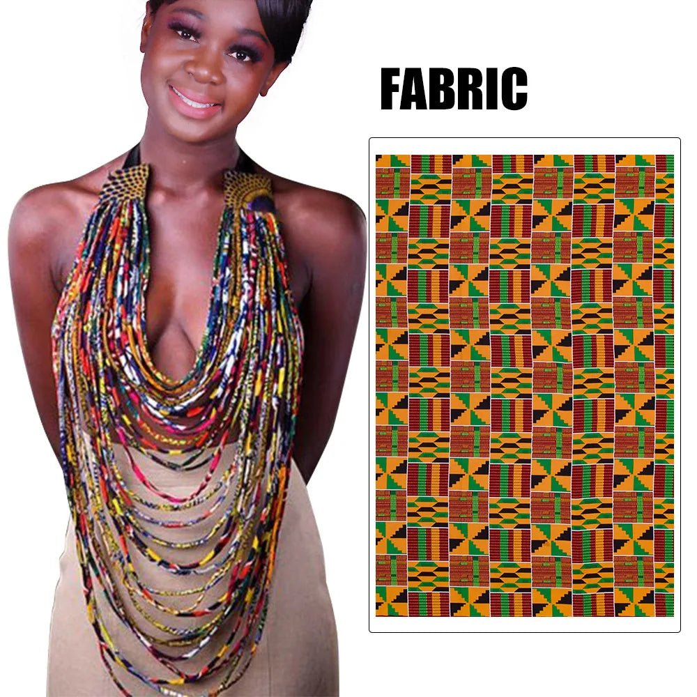 African Accessories Style Women Necklaces & Pendants Rope Chain Statement Pendant - Flexi Africa - Flexi Africa offers Free Delivery Worldwide - Vibrant African traditional clothing showcasing bold prints and intricate designs