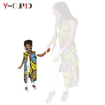 African Ankara Long Vest – Dashiki Cotton Mother Daughter Matching Outfit - Free Delivery Worldwide only at Flexi Africa