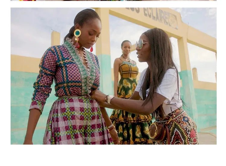 African Ankara Prints Wax Fabric Patchwork Retro Style Warp Sewing Woman Dress Craft DIY Africa Material 100% Polyester By Yard - Free Delivery Worldwide only at Flexi Africa