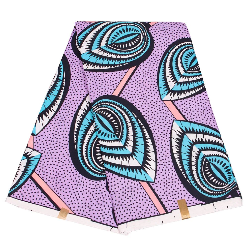 Buy African Ankara Wax Print Fabric – 100% Polyester Block Pattern Material for Sewing for only $4.31 at Flexi Africa!