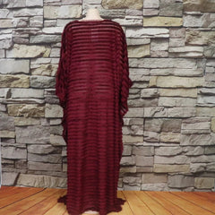 African Bubu Dress for Women – Loose Fit Fluffy Fabric with Round Neck and Batwing Sleeves - Free Delivery Worldwide