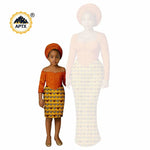 African Dashiki Long Dresses – Ankara Mom and Daughter Matching Family Wear - Free Delivery Worldwide only at Flexi Africa