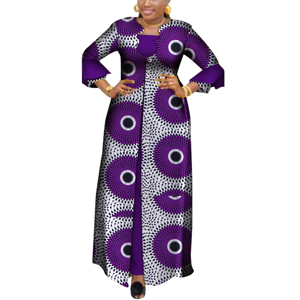 African Dresses for Women – Dashiki Elegant Long Party Dress (Plus Size) - Free Delivery Worldwide only at Flexi Africa