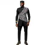 African Ethnic New Style Men's Suit - Elegant and Fitted Design - Fashionable Men's Clothing - Free Delivery Worldwide