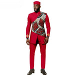 African Ethnic New Style Men's Suit - Elegant and Fitted Design - Fashionable Men's Clothing - Free Delivery Worldwide