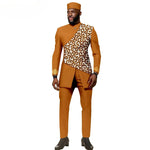 African Ethnic New Style Men's Suit - Elegant and Fitted Design - Fashionable Men's Clothing - Free Delivery Worldwide