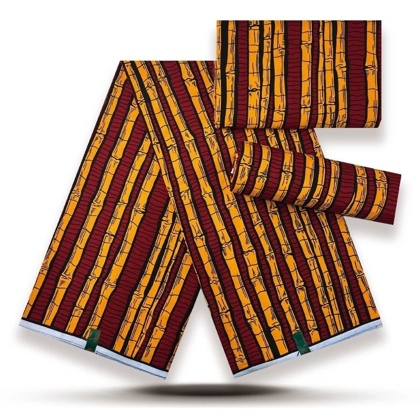 African Fabrics Wax 100% Cotton Wax Prints Good Quality Wax Loincloth For Women Dress 6 Yards