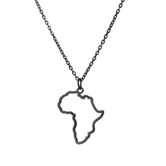 African Heart Stainless Steel Necklace: Symbolic South Africa Map Pendant - Flexi Africa - Free Delivery www.flexiafrica.com