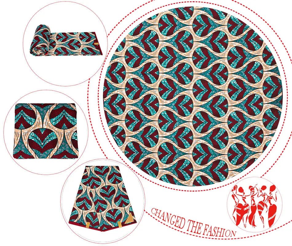 African Print Fabric, Traditional Ankara Clothing Fabric - Free Delivery Worldwide only at Flexi Africa