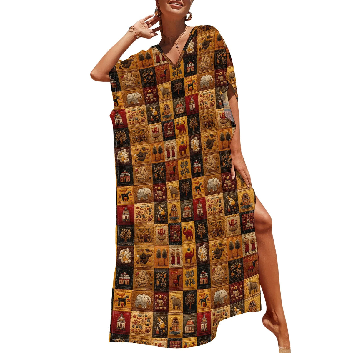 Women's Vibrant Cultural Fashion - Free Delivery Worldwide only at Flexi Africa