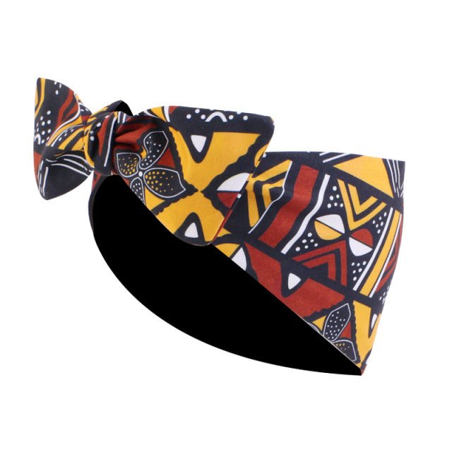 African Print Stretch Bandana Head Wrap Floral Ankara Dashiki Women - Flexi Africa offers Free Delivery Worldwide - Vibrant