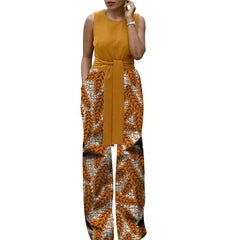 African Print Women Women's Wide Leg Pants Nigerian Fashion Female Loose Trousers Outfits - Flexi Africa www.flexiafrica.com