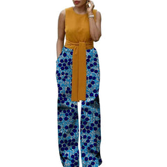 African Print Women Women's Wide Leg Pants Nigerian Fashion Female Loose Trousers Outfits - Flexi Africa www.flexiafrica.com