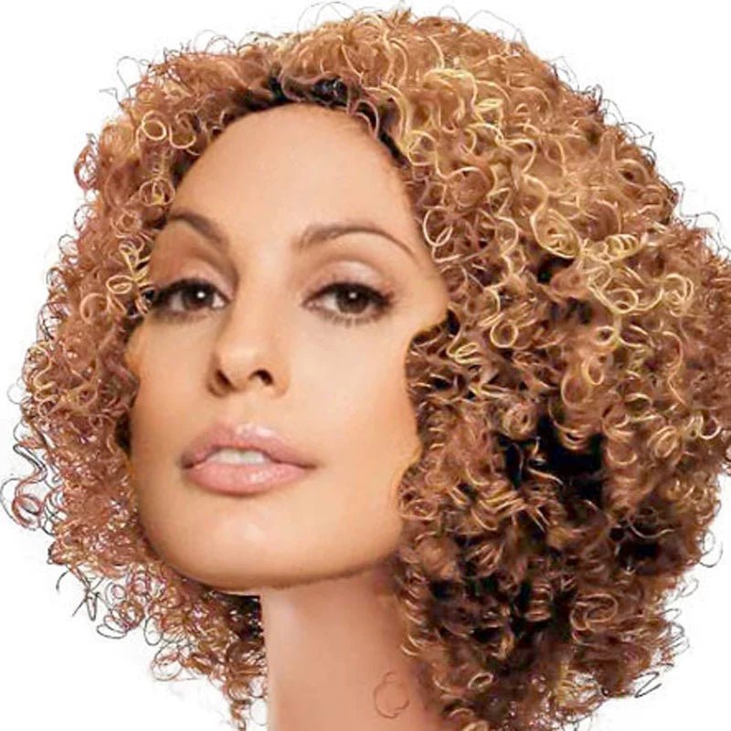 African Small Volume Corn Curler Exaggerated Foreigner Wig - Free Delivery Worldwide only at Flexi Africa