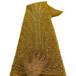 African Various Lace Fabric – Premium Handmade Beaded Embroidery for Elegant Dresses - Free Delivery only at Flexi Africa