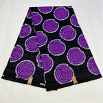 African Wax Fabric Black & White – 100% Cotton Wax Print Pagne, 6 Yards - Free Delivery Worldwide only at Flexi Africa