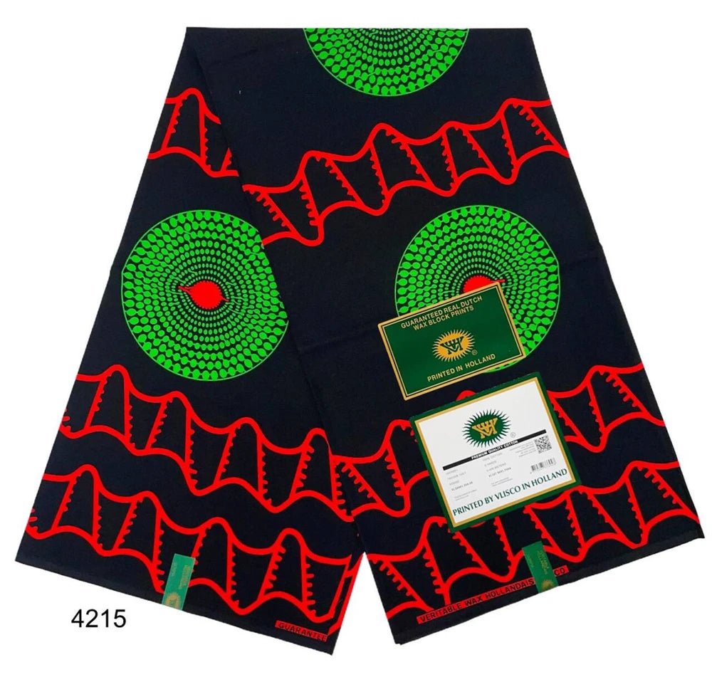 African Wax Fabric Black & White – 100% Cotton Wax Print Pagne, 6 Yards - Free Delivery Worldwide only at Flexi Africa