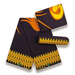 African Wax Fabric Black & White – 100% Cotton Wax Print Pagne, 6 Yards - Free Delivery Worldwide only at Flexi Africa