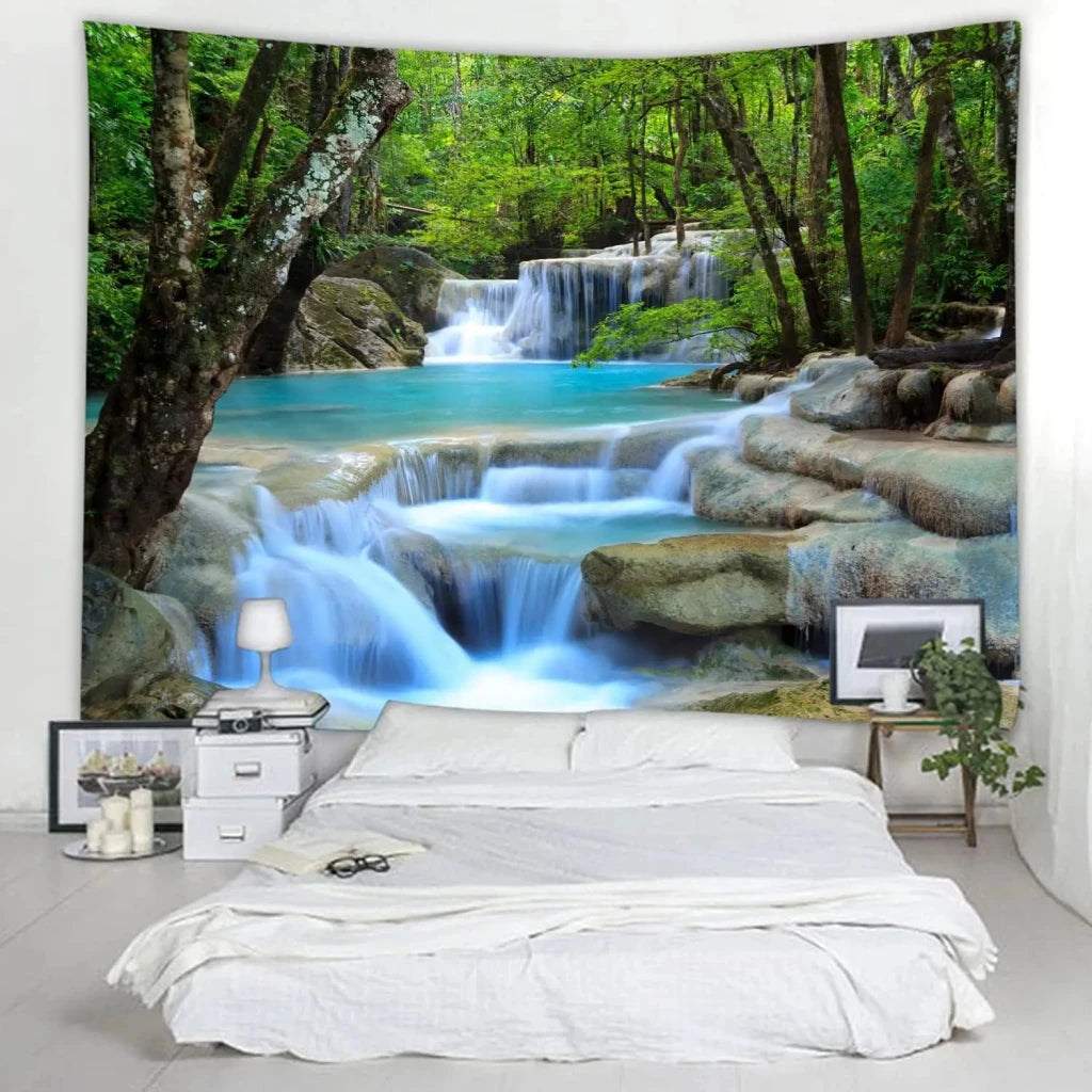 African Women Sunset Silhouette Wall Tapestry – Tribal Culture Art - Free Delivery Worldwide only at Flexi Africa