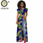 African Women's Long Trench Coat – Short Sleeve Bazin Riche Overcoat - Free Delivery Worldwide only at Flexi Africa