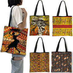 African Women's Style Handbag: Traditional Printed Top-Handle and Shoulder Tote Bags for Females - Flexi Africa - FREE POST