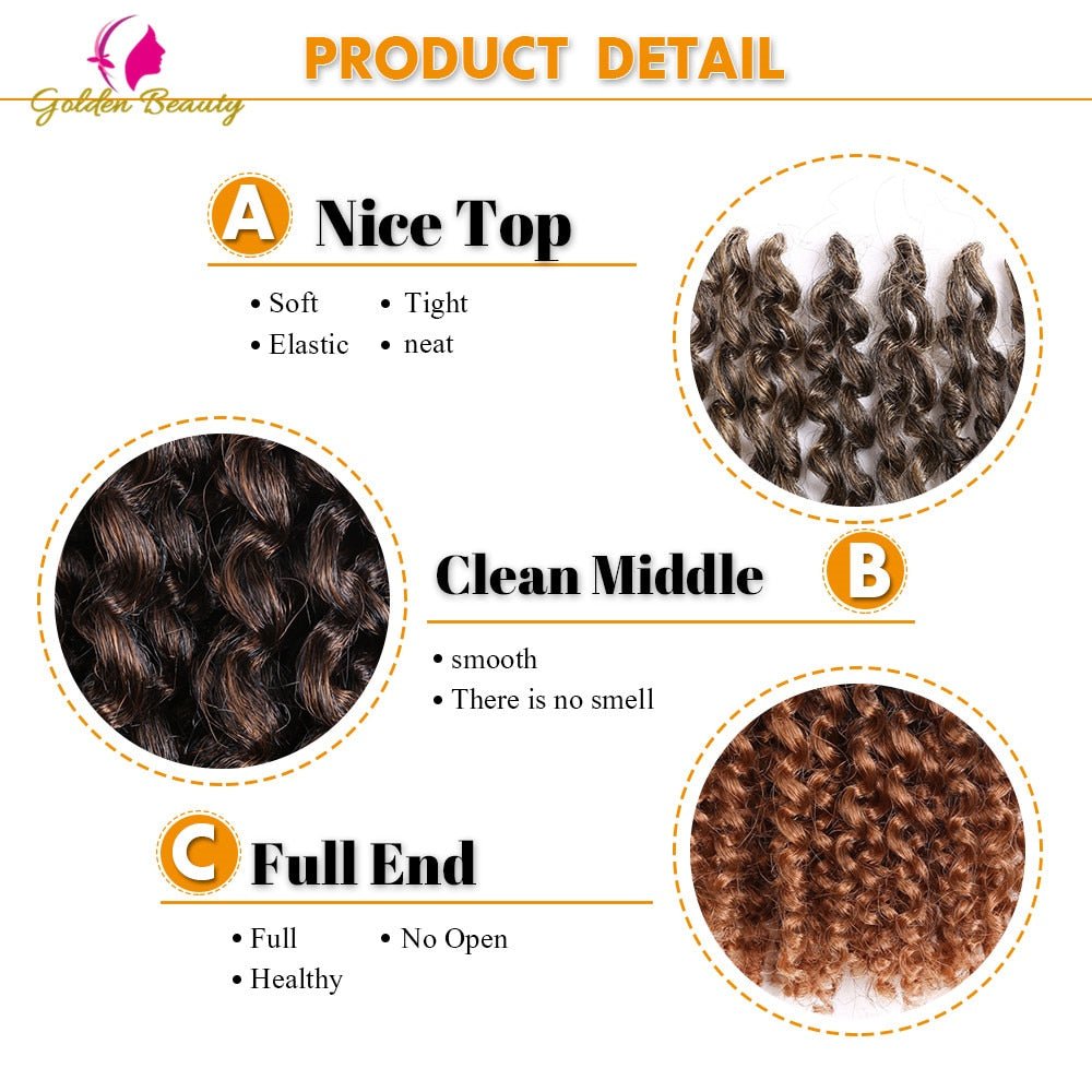 Afro Kinky Twist Crochet Braids Synthetic Curly Braiding Hair Extension - Flexi Africa - Free Express Delivery Worldwide