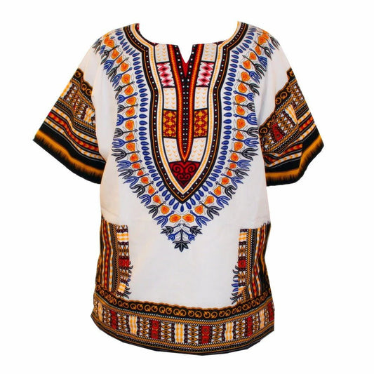 Authentic African Dashiki Printed T-Shirts for Men - Free Delivery Worldwide only at Flexi Africa