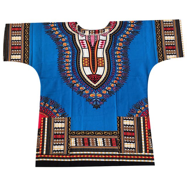 Authentic African Dashiki Printed T-Shirts for Men - Flexi Africa - Flexi Africa offers Free Delivery Worldwide - Vibrant African traditional clothing showcasing bold prints and intricate designs