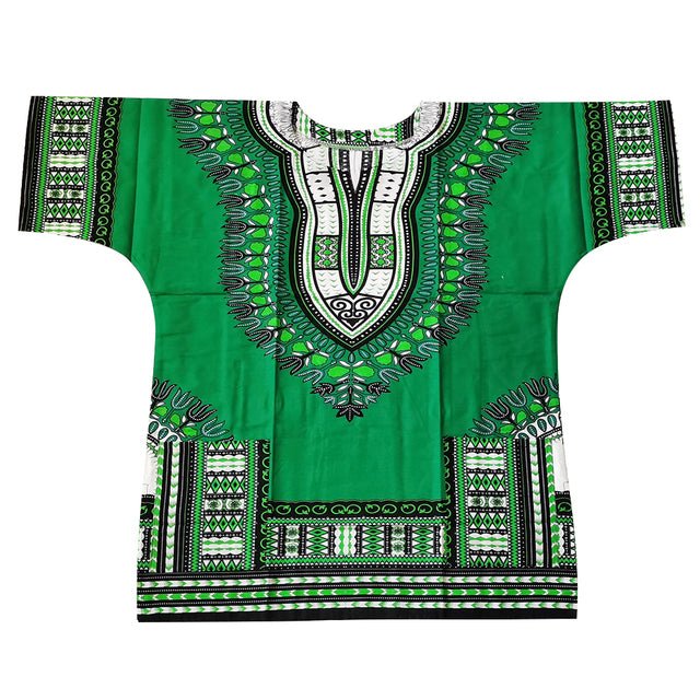 Authentic African Dashiki Printed T-Shirts for Men - Flexi Africa - Flexi Africa offers Free Delivery Worldwide - Vibrant African traditional clothing showcasing bold prints and intricate designs