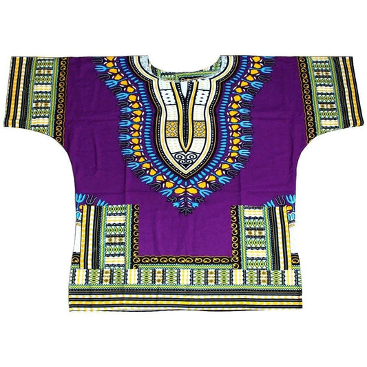 Authentic African Dashiki XXXL T-Shirt: Men's 100% Cotton Traditional Print Shirt for a Bold and Stylish Look - Free Delivery Worldwide only at Flexi Africa