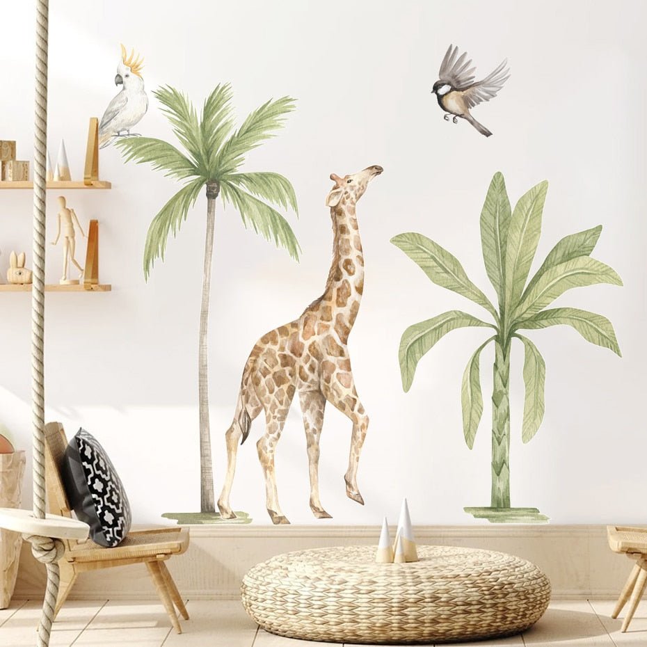 Boho Safari Adventure Watercolor Wall Sticker Set - Flexi Africa - Free Delivery Worldwide only at www.flexiafrica.com