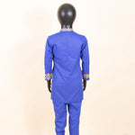 Boys African Dashiki Suit – Bazin Riche Formal Jacket & Pant Set - Free Delivery Worldwide only at Flexi Africa