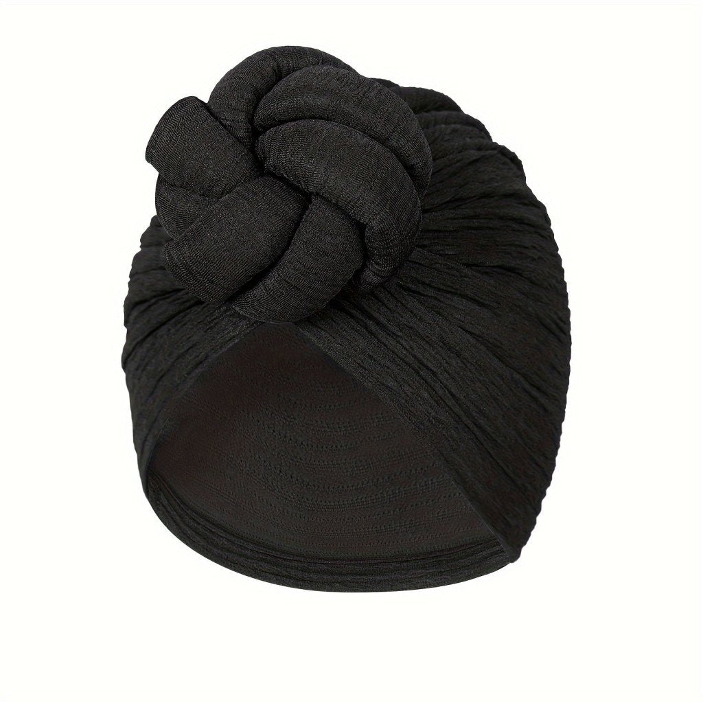 Comfortable Solid Color Headwrap – Floral Knot Women’s Turban - Free Delivery Worldwide only at Flexi Africa