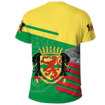 Congo Coat of Arms Graphic T-Shirt – Men’s & Kids’ 3D Print Summer Short Sleeve Casual Top - Free Delivery Worldwide only at Flexi Africa